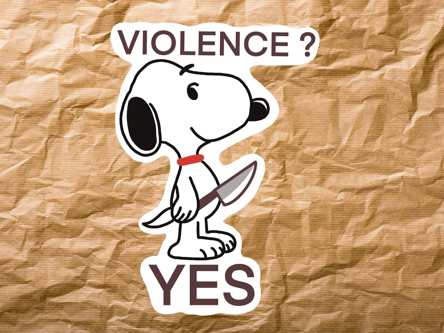 Snoopy cute sticker, Gifts, Decor, Violence, Thin VYNLE paper
